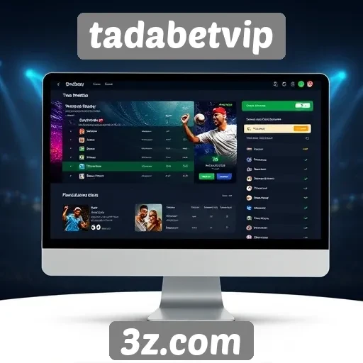 Interface do usuário do site tadabetvip